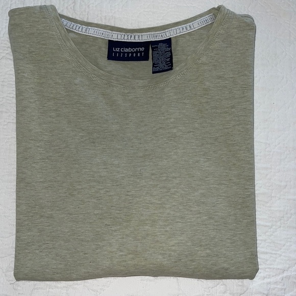Liz Claiborne Tops - Liz Claiborne Lizsport 3/4 sleeve XL light green top!